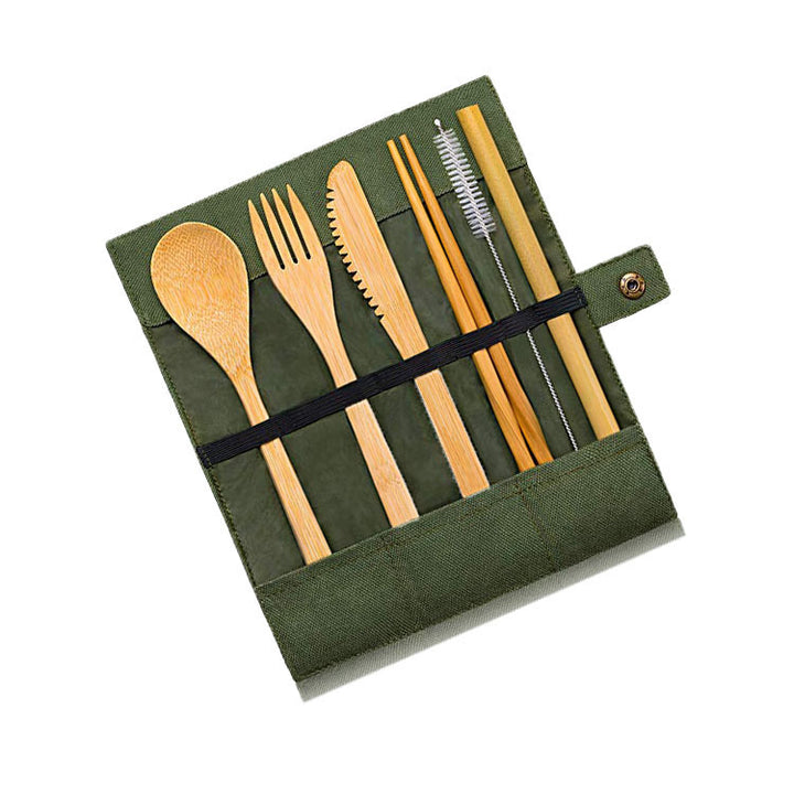 Reusable Bamboo Utensils Travel Cutlery Set