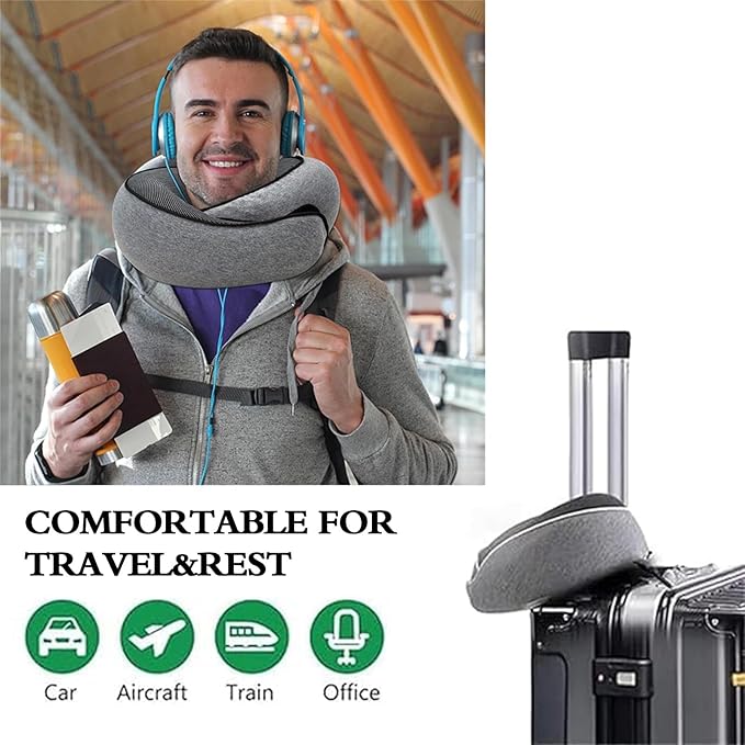 Memory Foam Travel Neck Pillow