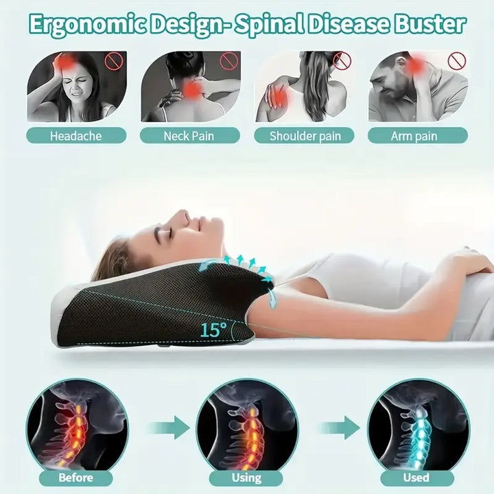 Ergonomic Memory Foam Neck Pillow