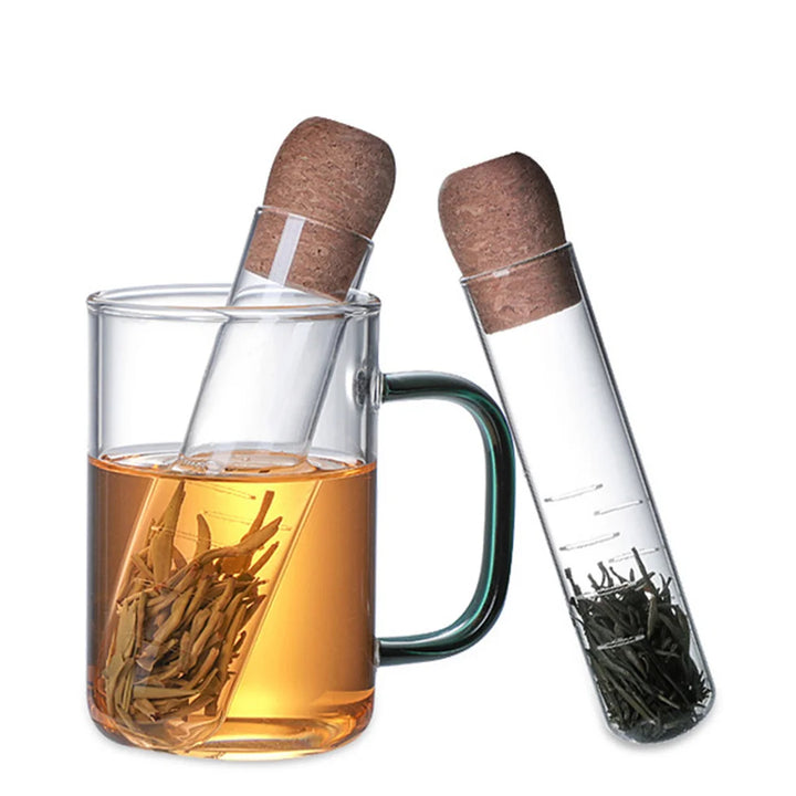 Heat Resistant Tea Strainer With Cork Lid