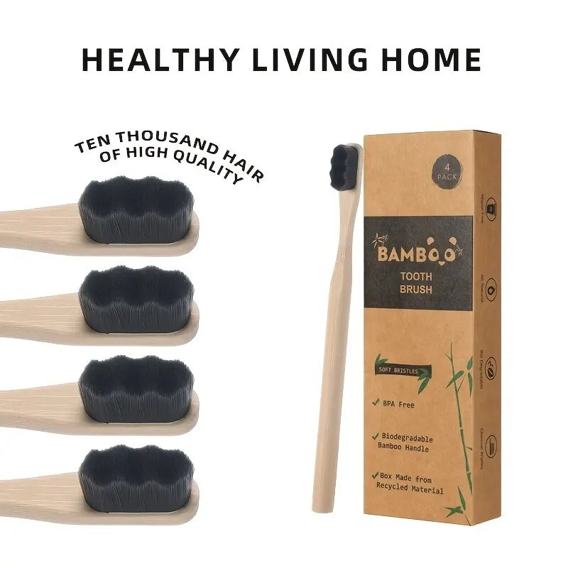 Bamboo Toothbrush Soft Bristles Biodegradable