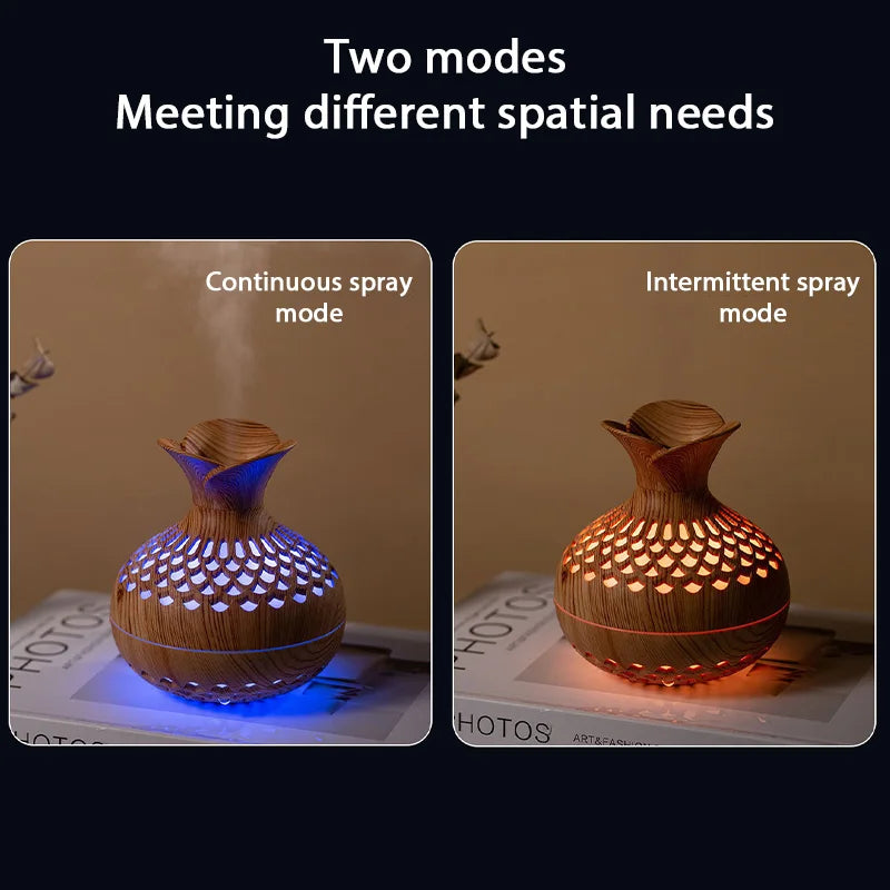 Wood Grain Essential Oil Diffuser & Humidifier