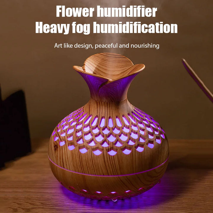 Wood Grain Essential Oil Diffuser & Humidifier
