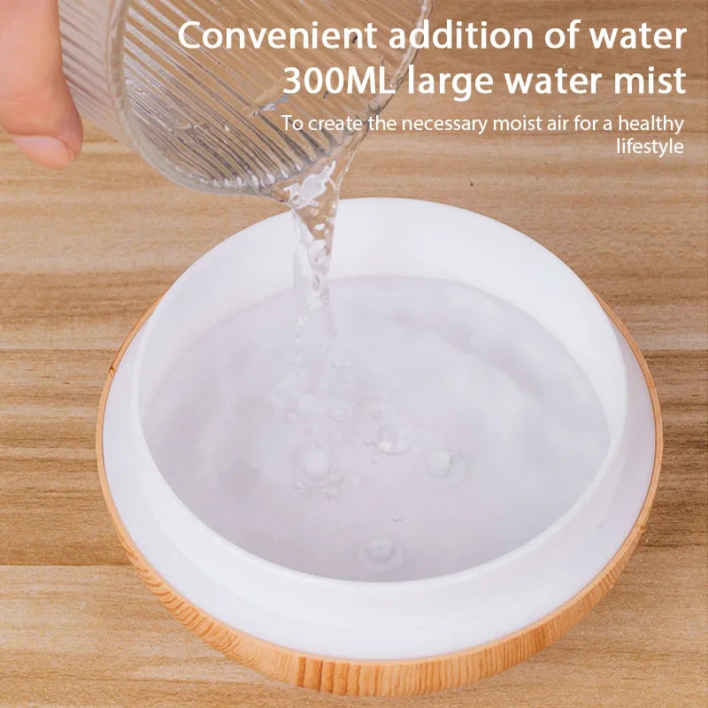 Wood Grain Essential Oil Diffuser & Humidifier