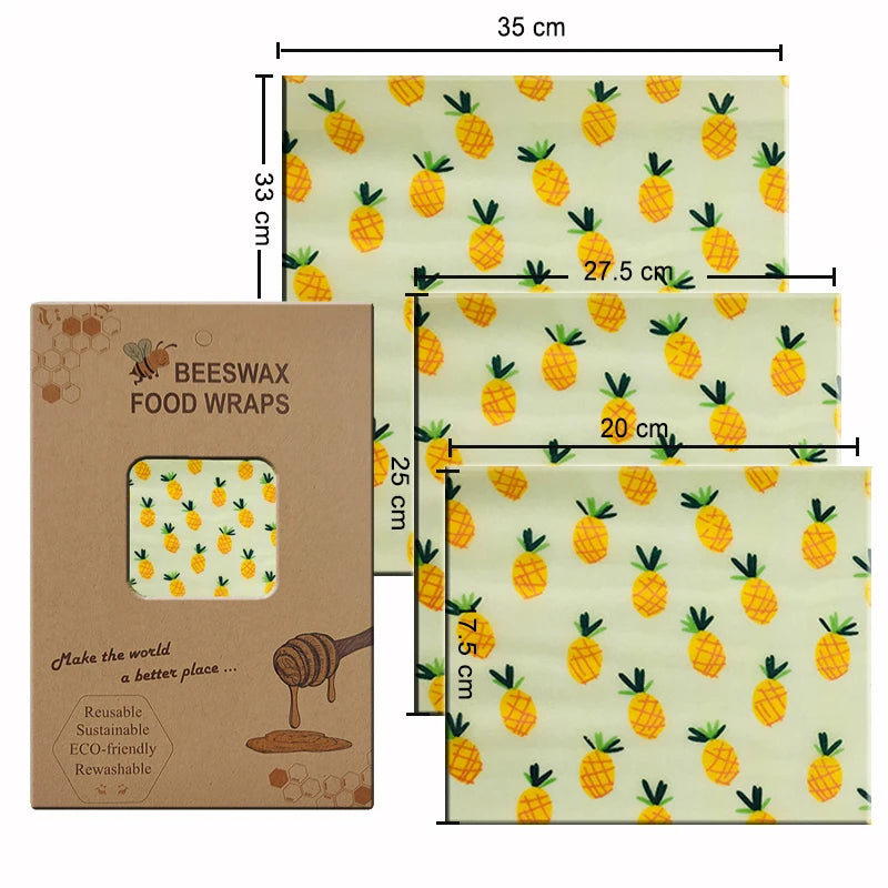 Eco-Friendly Reusable Beeswax Food Wraps