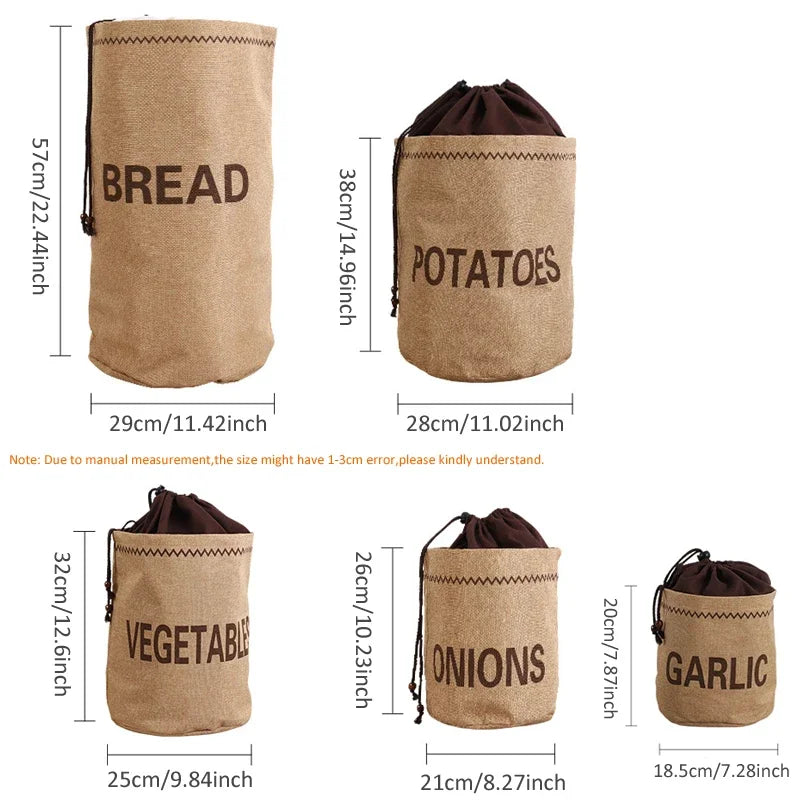 Kitchen Storage Jute Bags