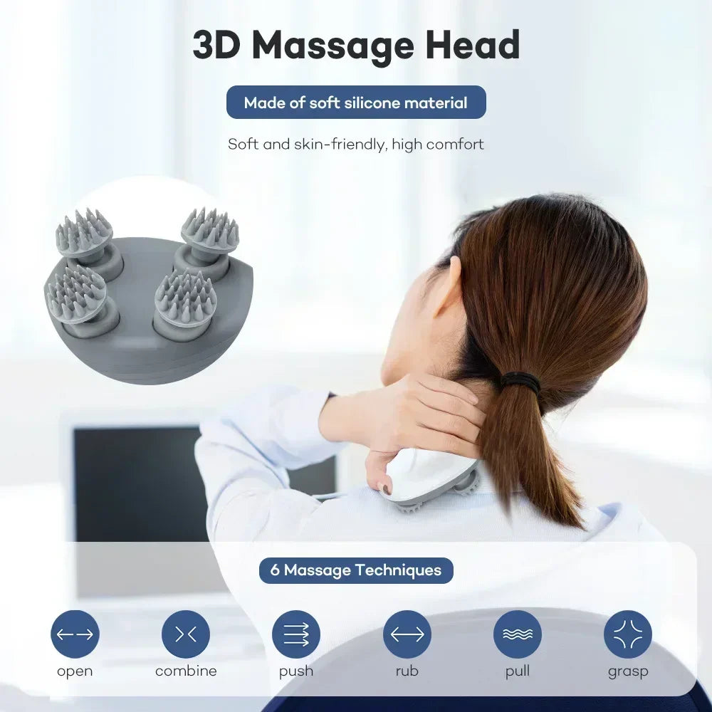 Electric Scalp Massager with Red Light