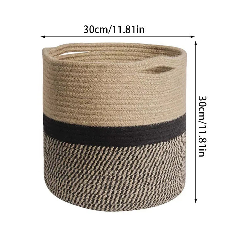 Handmade Cotton Rope Storage Basket