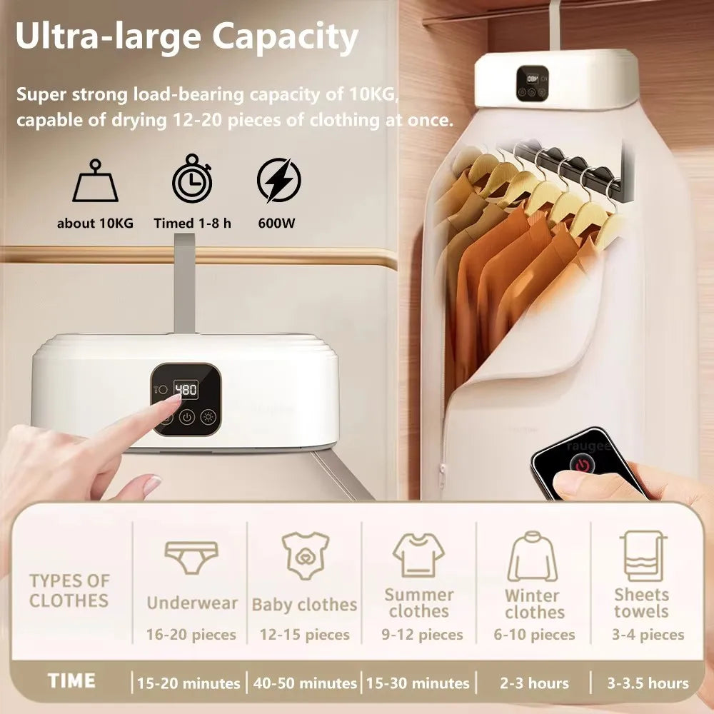 Smart Foldable Electric Clothes Dryer