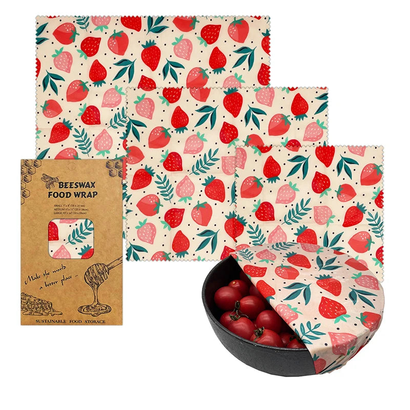 Eco-Friendly Reusable Beeswax Food Wraps