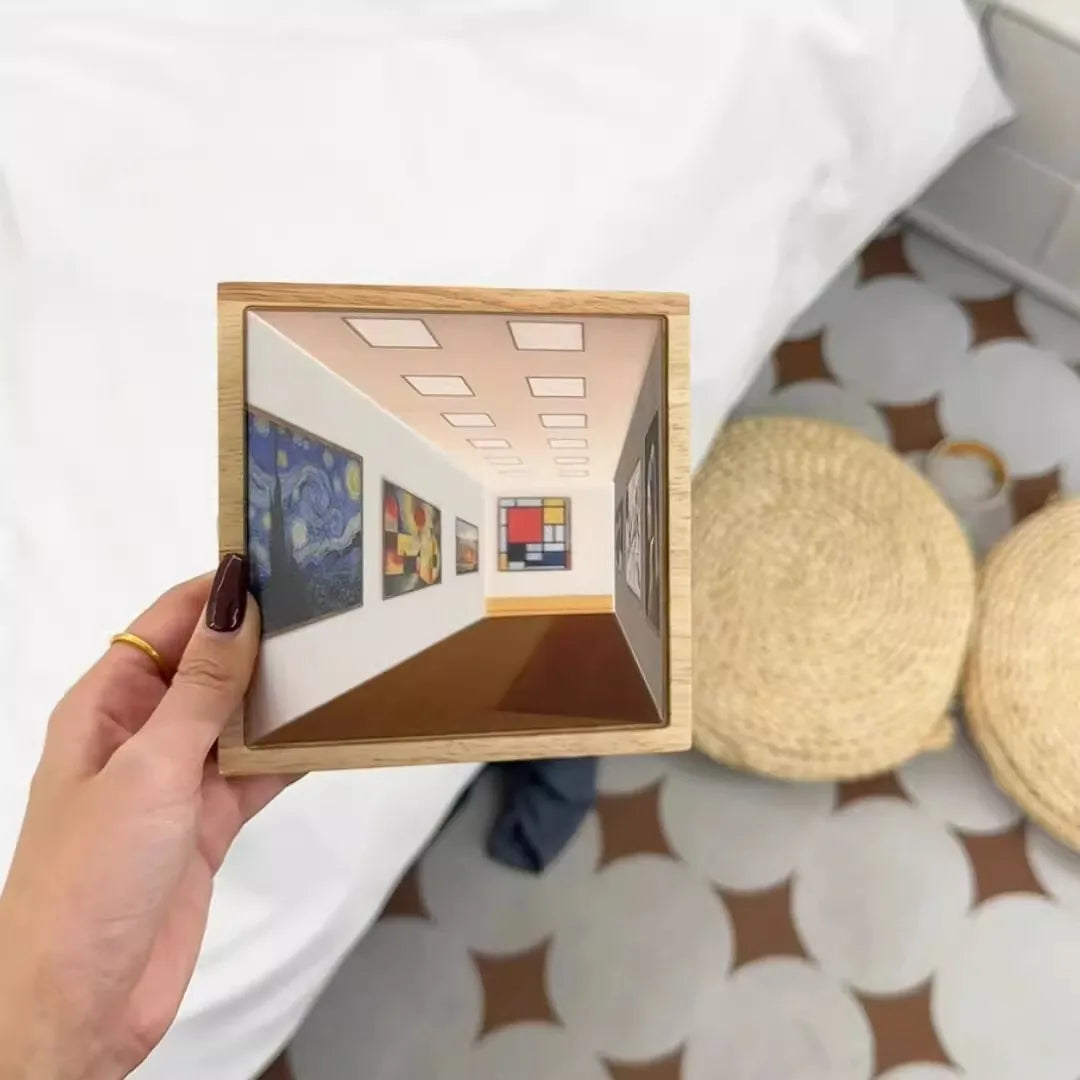 3D Vision Wooden Wall Lamp Light