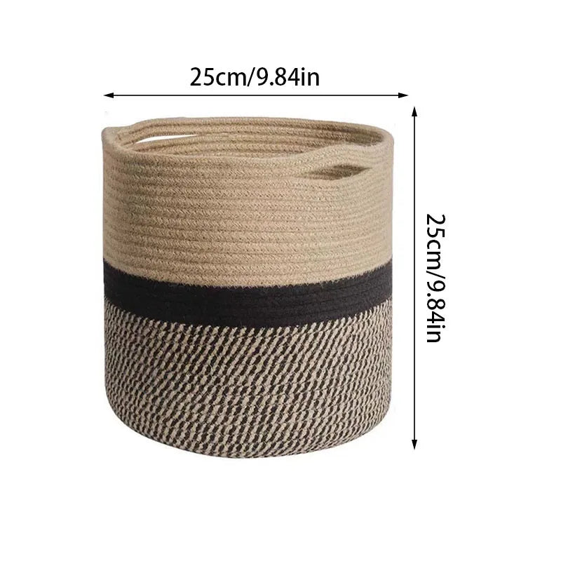 Handmade Cotton Rope Storage Basket