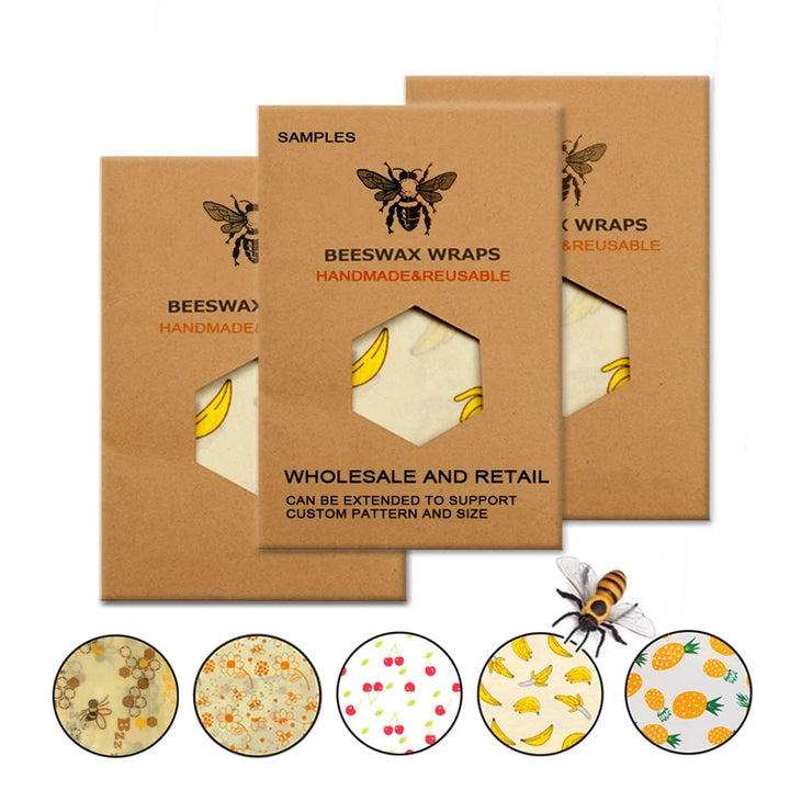 Eco-Friendly Reusable Beeswax Food Wraps