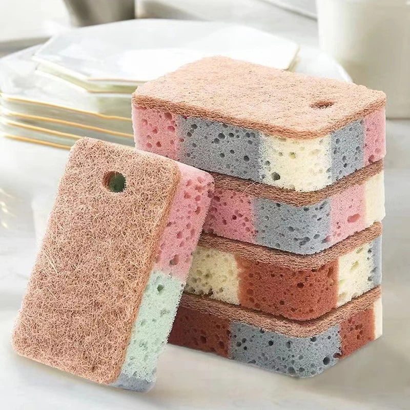 Wood Pulp And Cotton Dishwashing Sponges