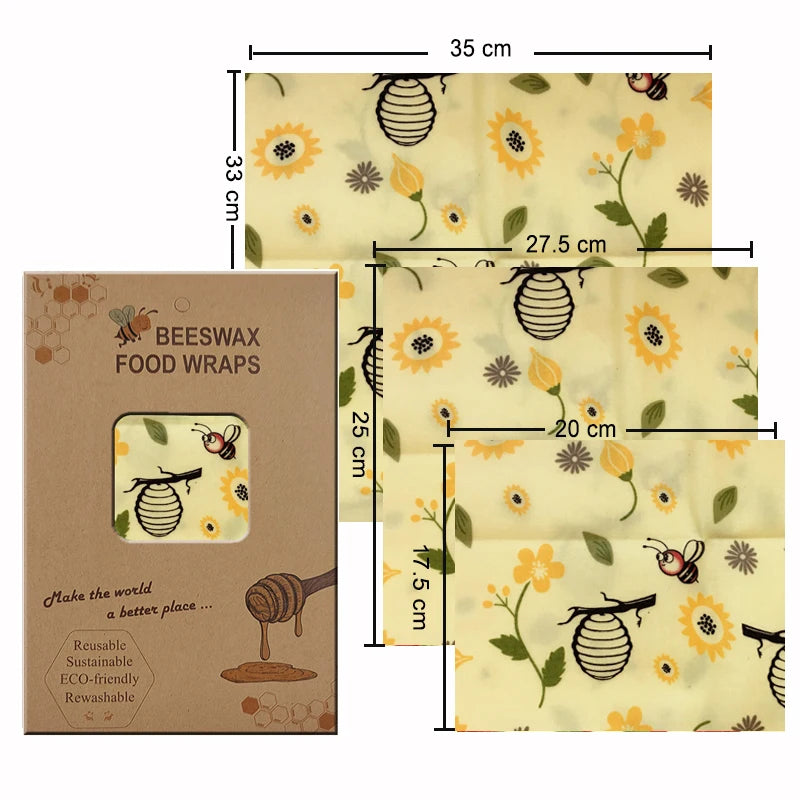 Eco-Friendly Reusable Beeswax Food Wraps