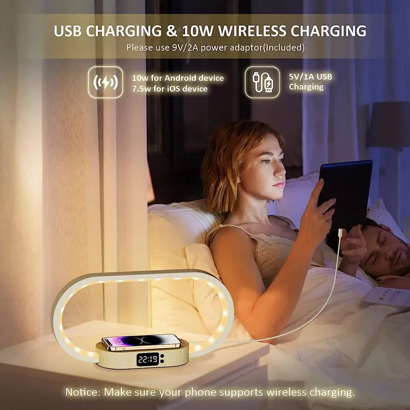 Wireless Charger & LED Desk Lamp