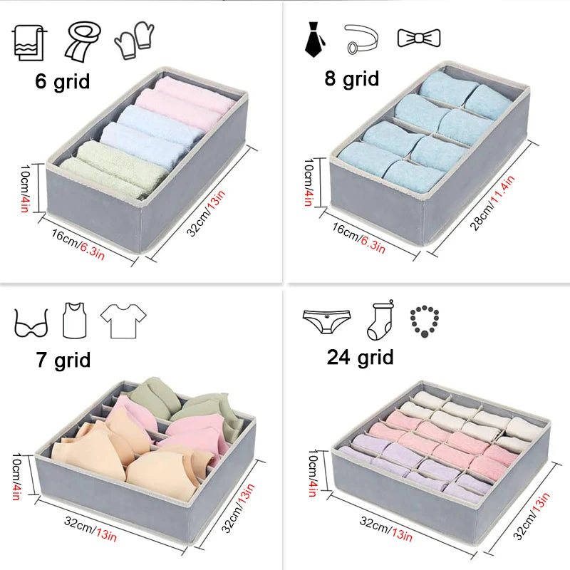 Foldable Undergarments & Socks Drawer Organizer