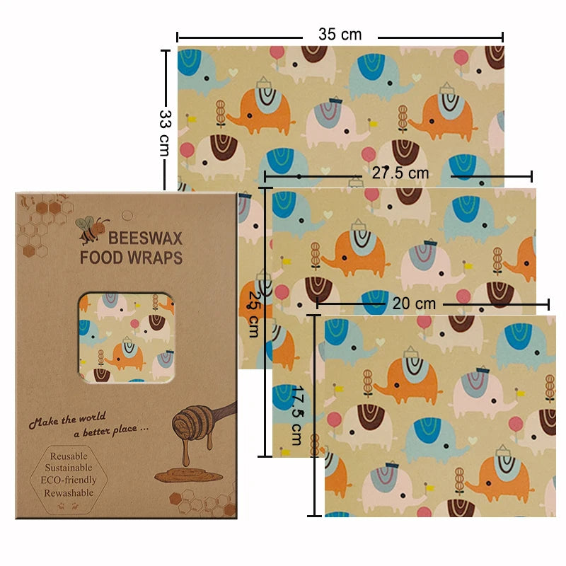 Eco-Friendly Reusable Beeswax Food Wraps