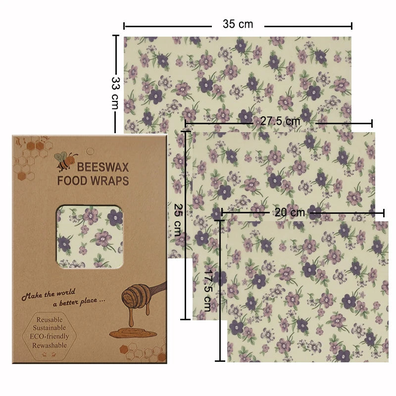 Eco-Friendly Reusable Beeswax Food Wraps