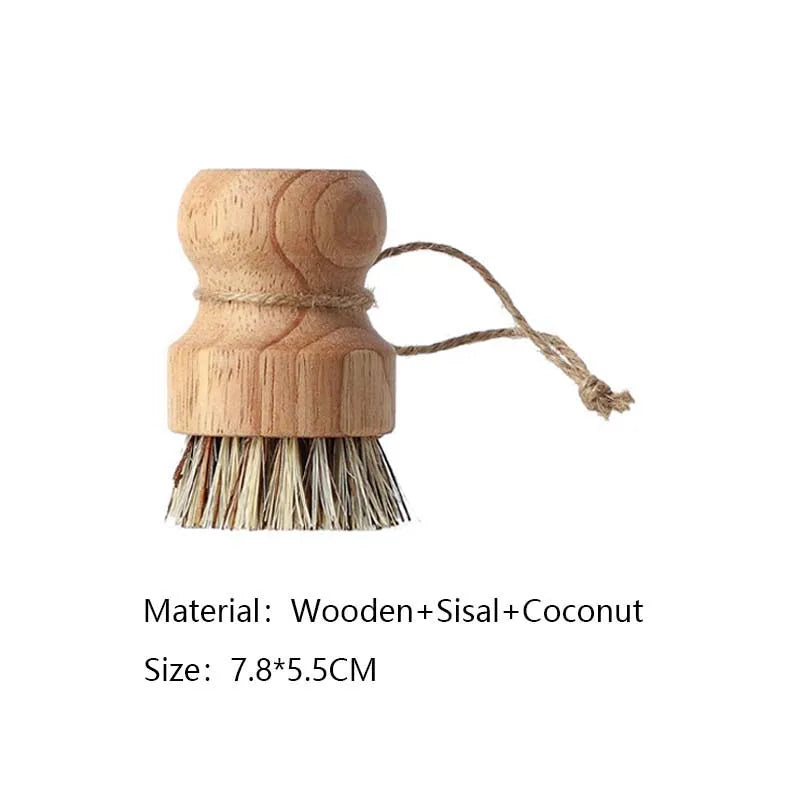 Wooden Handle Kitchen Dish Brush