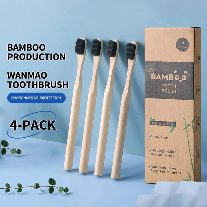Bamboo Toothbrush Soft Bristles Biodegradable