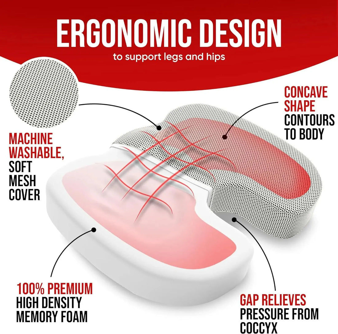 Ergonomic Memory Foam Seat Cushion