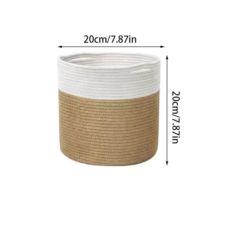 Handmade Cotton Rope Storage Basket