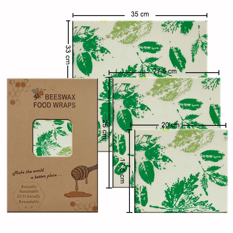 Eco-Friendly Reusable Beeswax Food Wraps