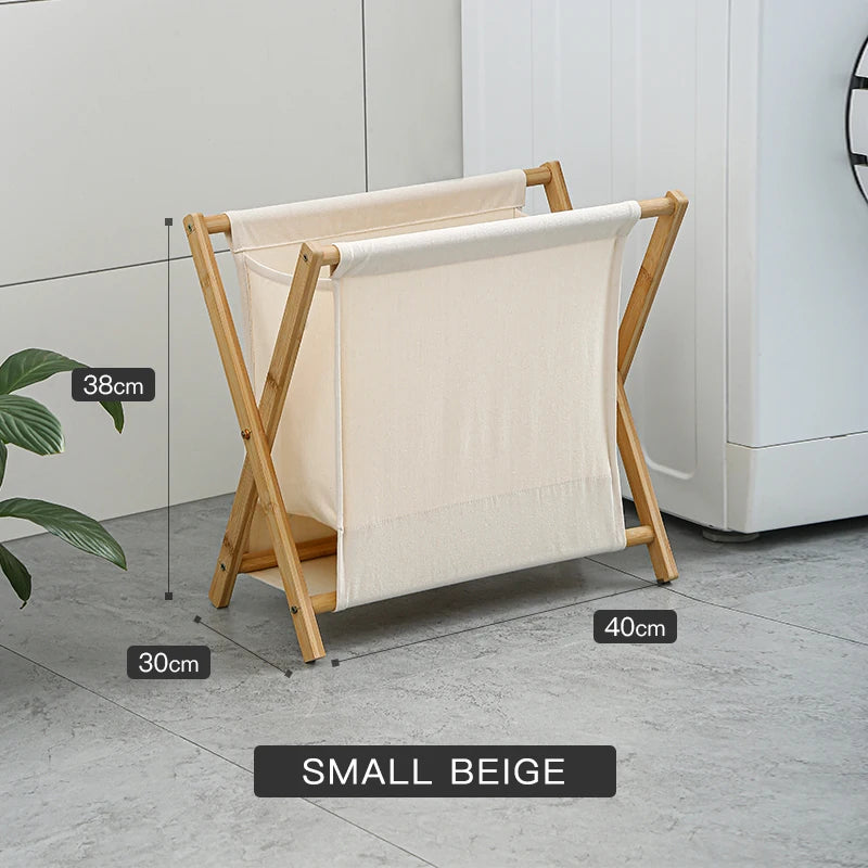 Wooden Bracket Laundry Basket