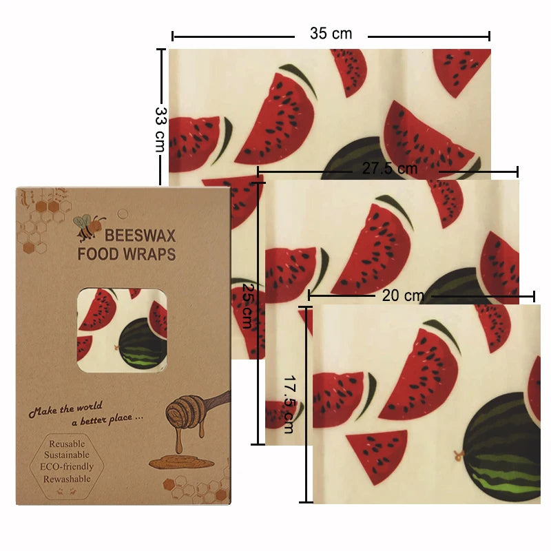 Eco-Friendly Reusable Beeswax Food Wraps