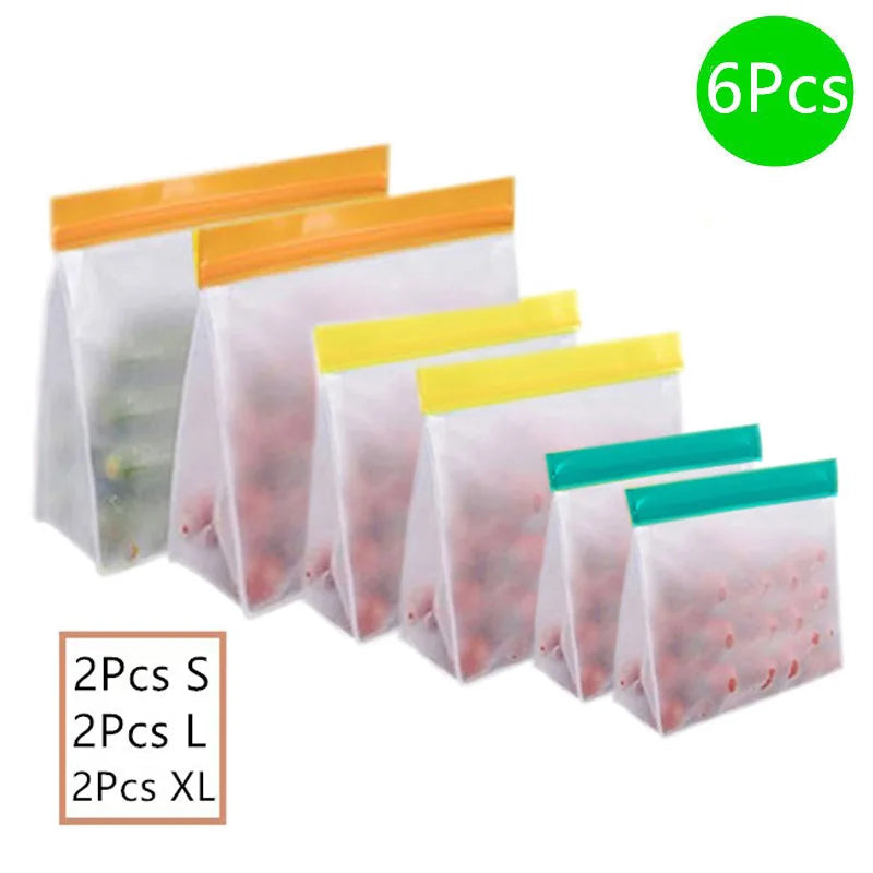 Reusable Silicone Food Storage Bags