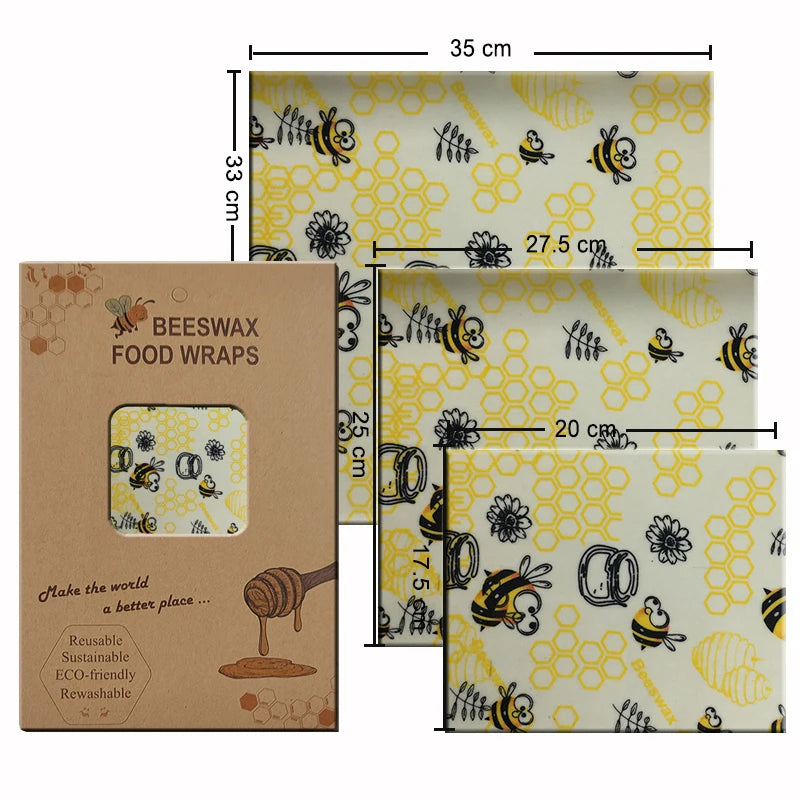 Eco-Friendly Reusable Beeswax Food Wraps