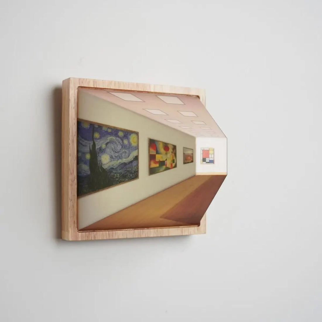 3D Vision Wooden Wall Lamp Light