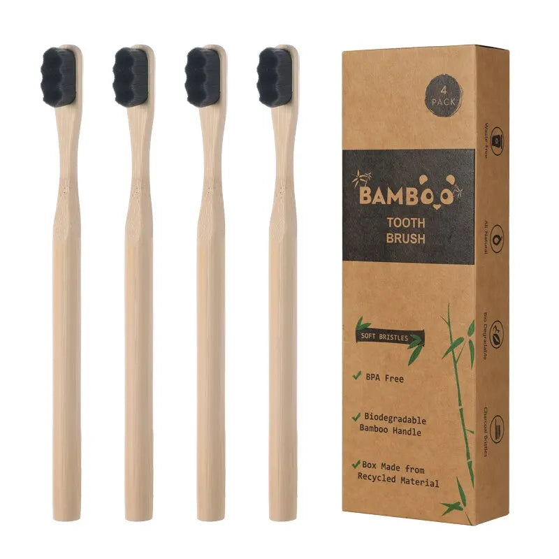 Bamboo Toothbrush Soft Bristles Biodegradable