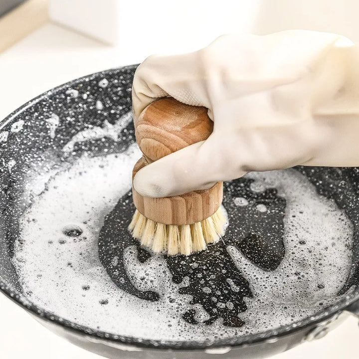 Wooden Handle Kitchen Dish Brush
