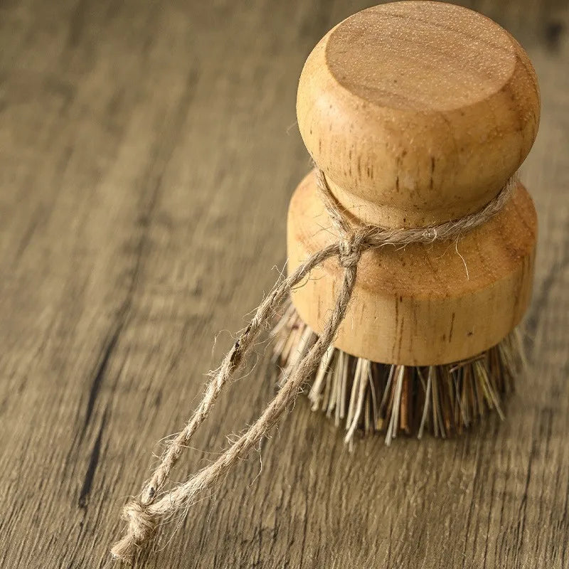 Wooden Handle Kitchen Dish Brush