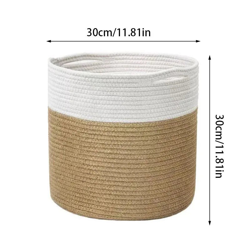 Handmade Cotton Rope Storage Basket