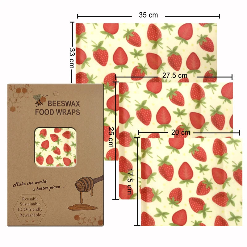 Eco-Friendly Reusable Beeswax Food Wraps