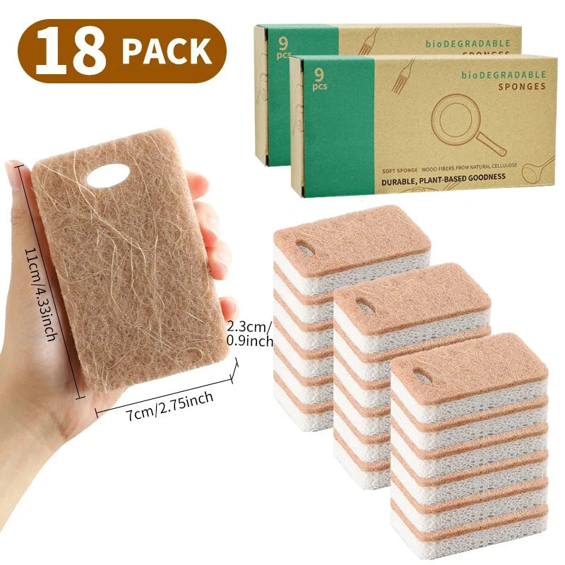 Eco-Friendly Sisal & Cotton Kitchen Sponge