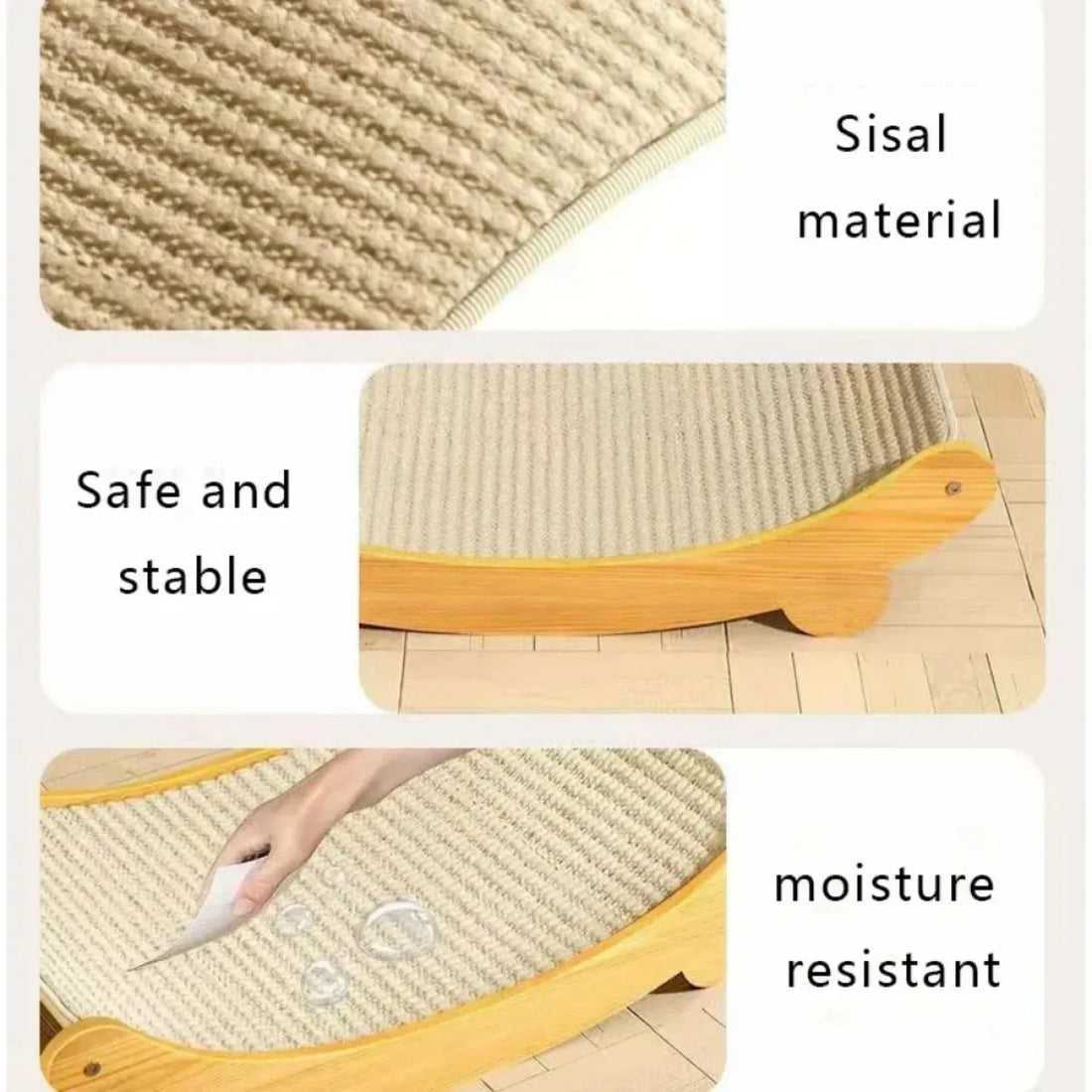 Wooden Cat Scratcher & Bed