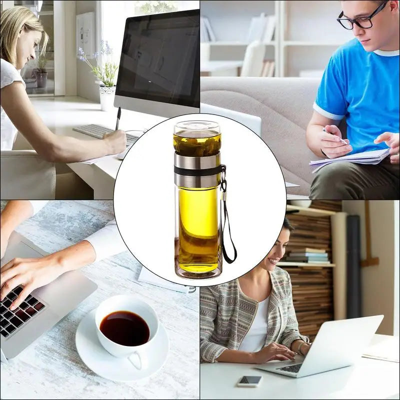 Glass Tea Infuser Bottle