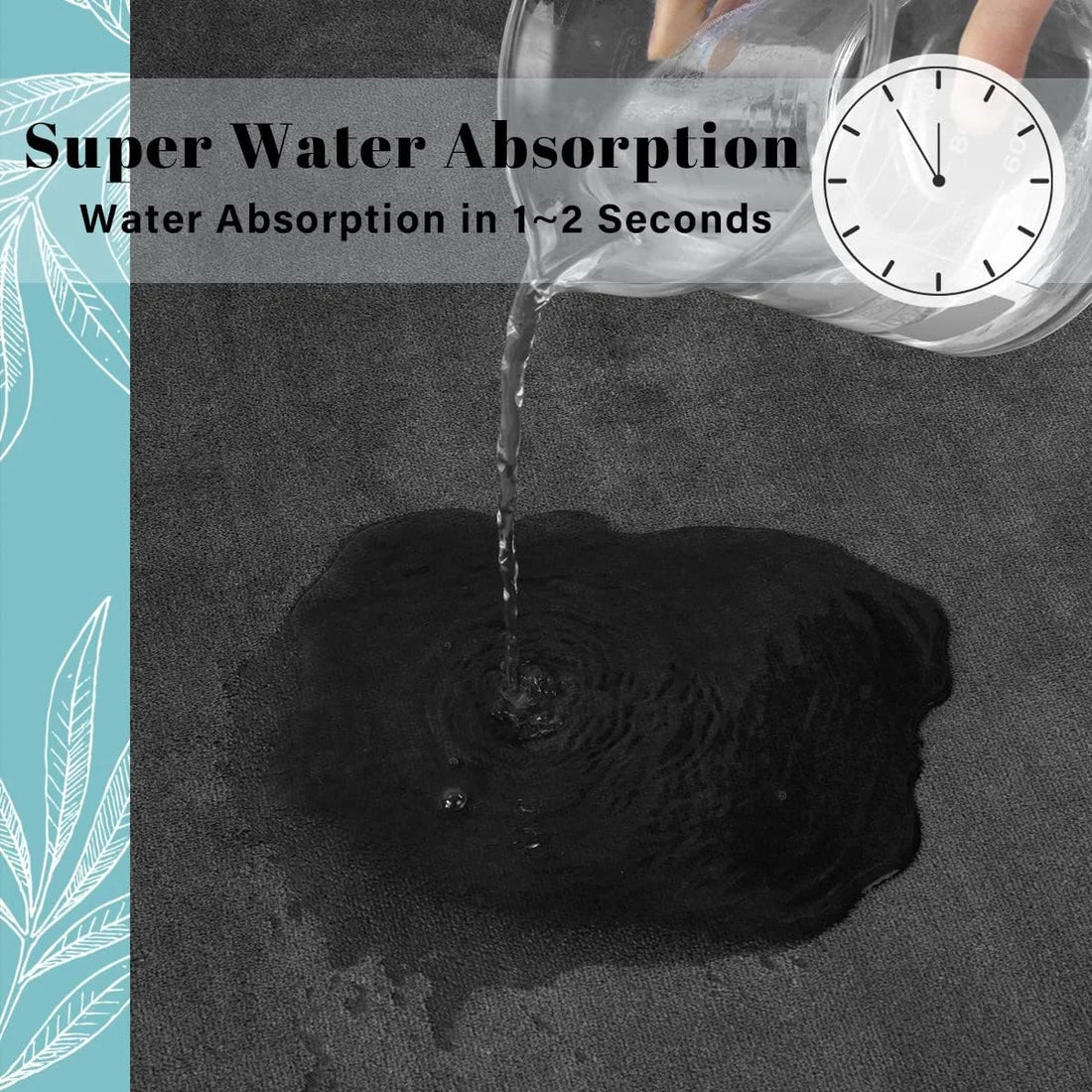 Super Absorbent Anti-Slip Bathroom Floor Mat