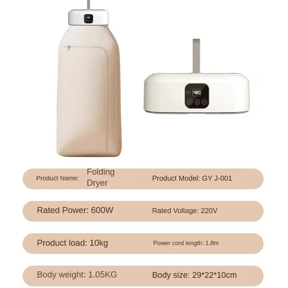 Smart Foldable Electric Clothes Dryer