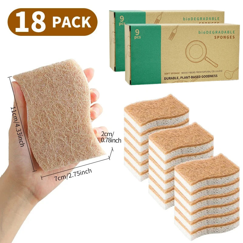 Eco-Friendly Sisal & Cotton Kitchen Sponge