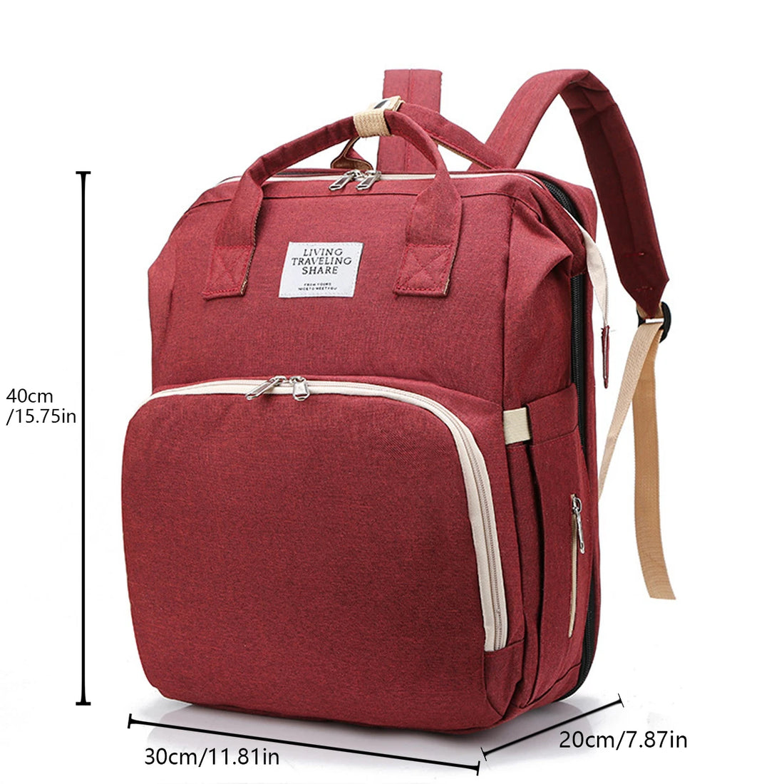 Baby Diaper Backpack With Changing Station