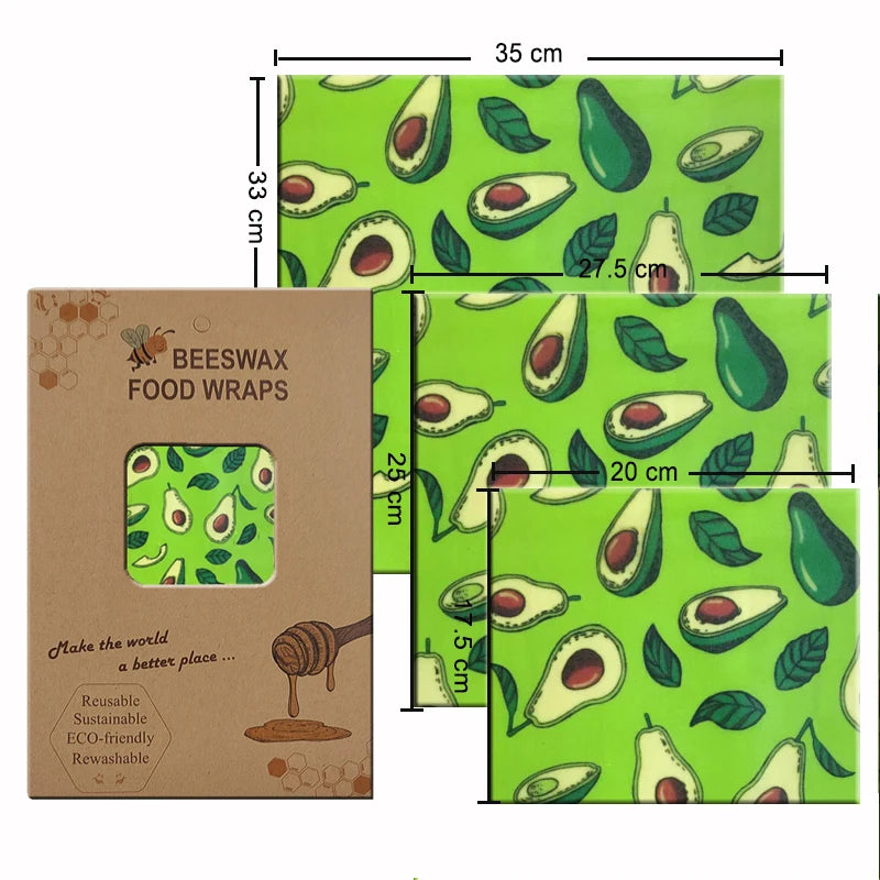 Eco-Friendly Reusable Beeswax Food Wraps
