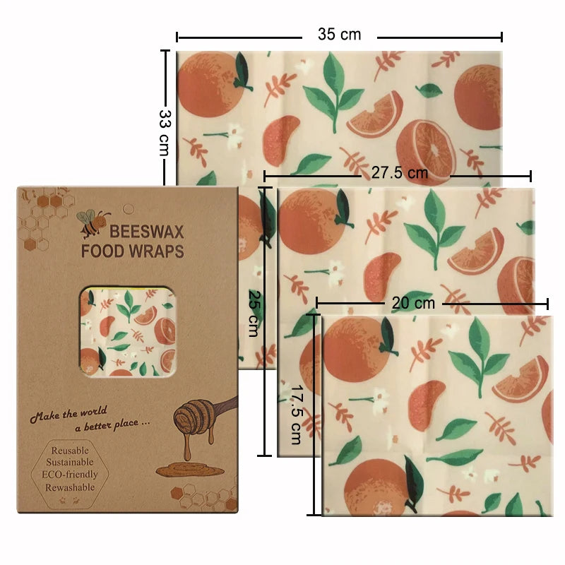 Eco-Friendly Reusable Beeswax Food Wraps