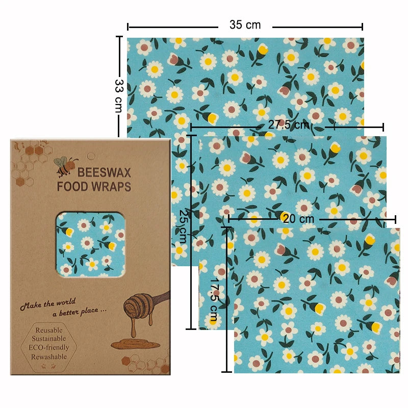 Eco-Friendly Reusable Beeswax Food Wraps