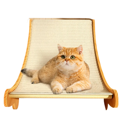 Wooden Cat Scratcher & Bed