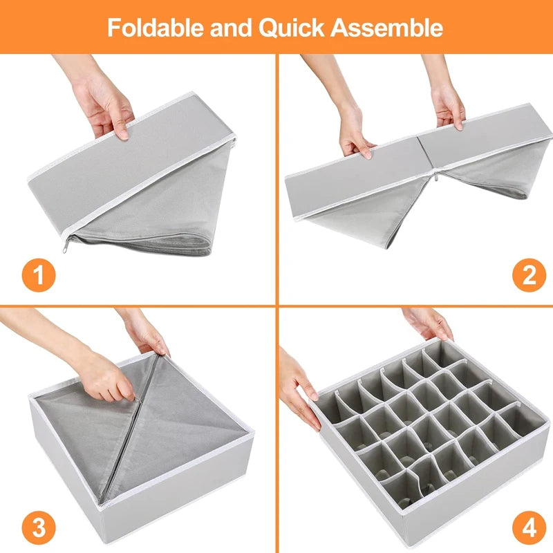 Foldable Undergarments & Socks Drawer Organizer